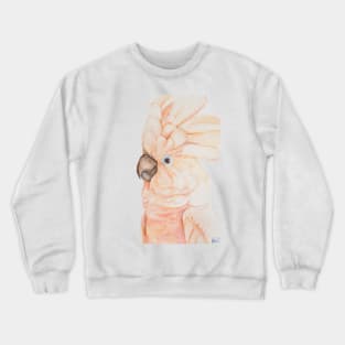 Pink Cockatoo Print Australian Animal Tropical Crewneck Sweatshirt